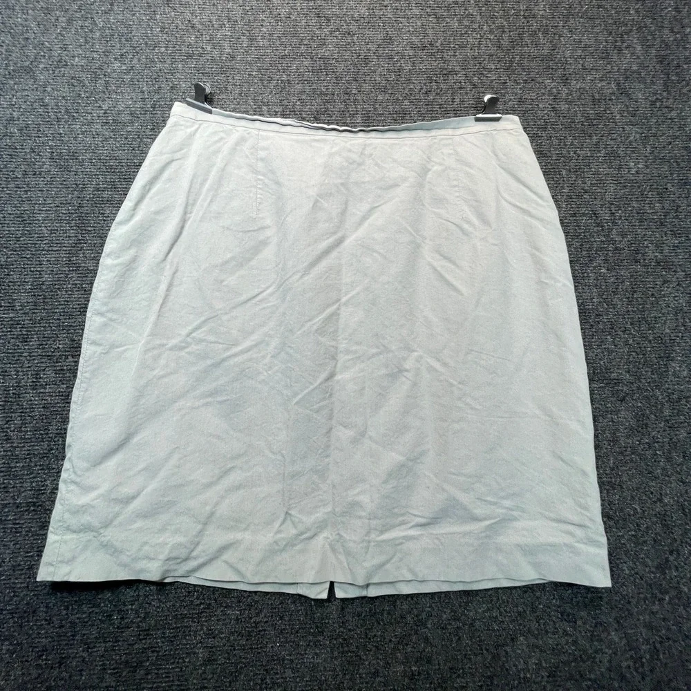 Banana Republic Pencil Mini Skirt Womens 14 Grey Made in Italy Y2K Dark Academia